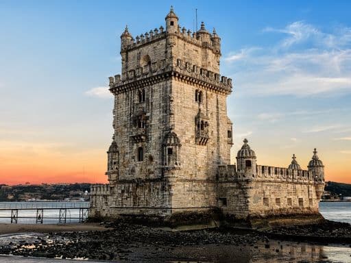 Belem tower at sunset - Lisbon, Portugal