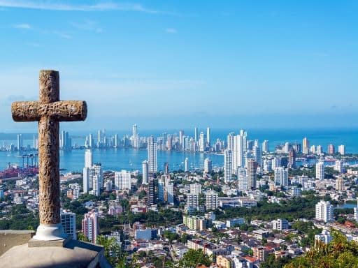 View of the modern part of Cartagena, Colombia