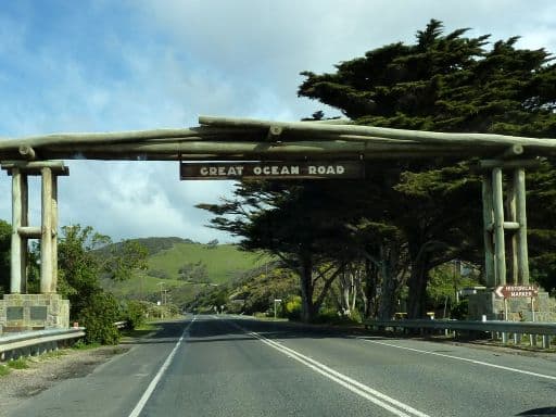 Great Ocean Road in Southern Victoria